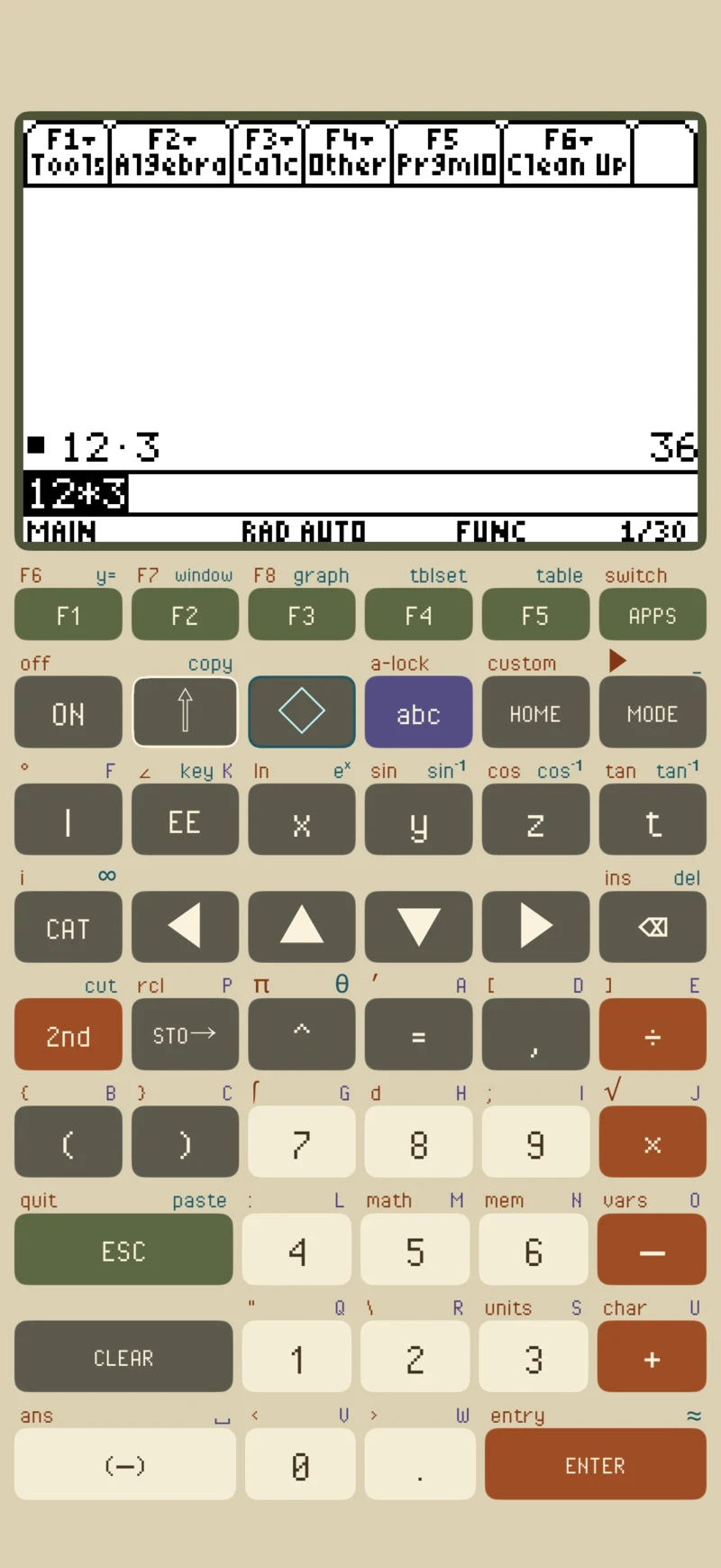 The Retro LCD keypad